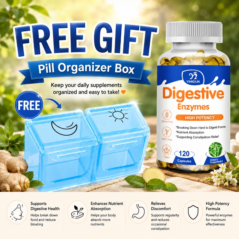 Digestive Enzyme Blend - Capsule di Enzimi Digestivi Biologici, con