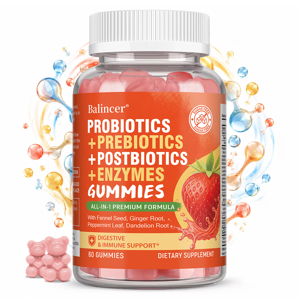 Digestive Enzyme Blend - Gomme Probiotiche - Contiene Prebiotici, Enzimi