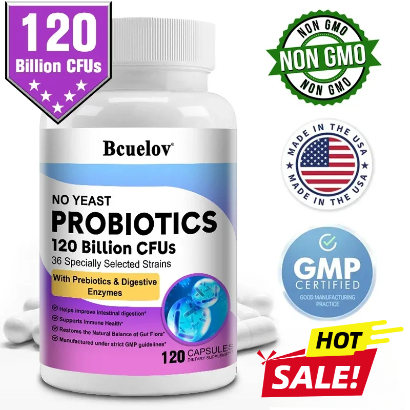 Digestive Enzyme Blend - Probiotici 120 miliardi CFU 36 ceppi