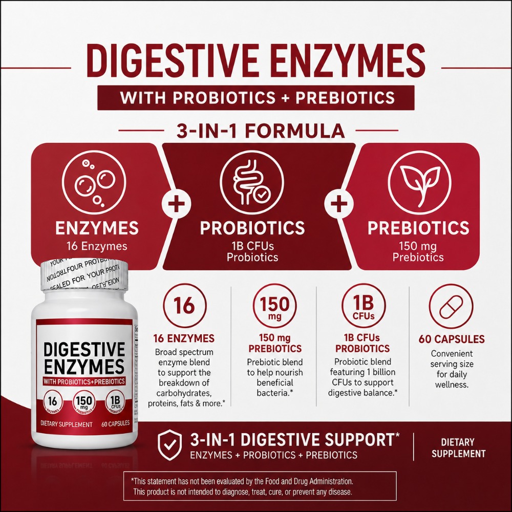 Enzimi Digestivi con 1 Miliard - Digestive Enzyme Blend recensione e prezzo